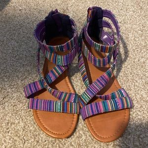 Purple sandals
